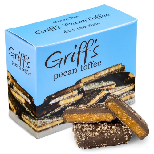 Pecan & Dark Chocolate Toffee (5oz)