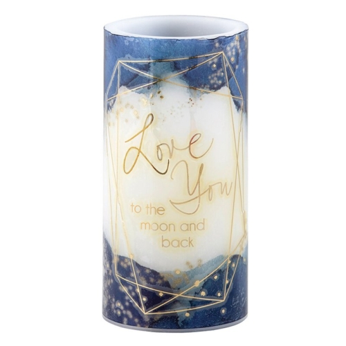 Love You to The Moon LED Candle