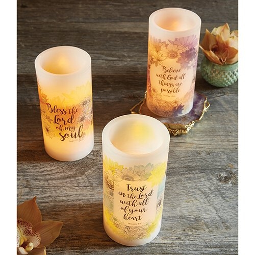 Bless the Lord LED Candle