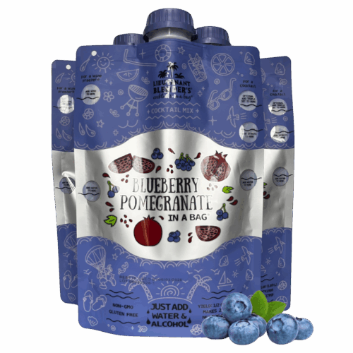 Blueberry Pomegranate Cocktail In A Bag