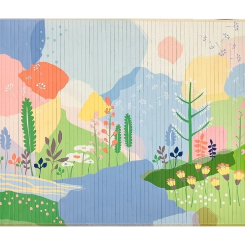 Modern Landscape Bamboo Mat | 47x35'' |