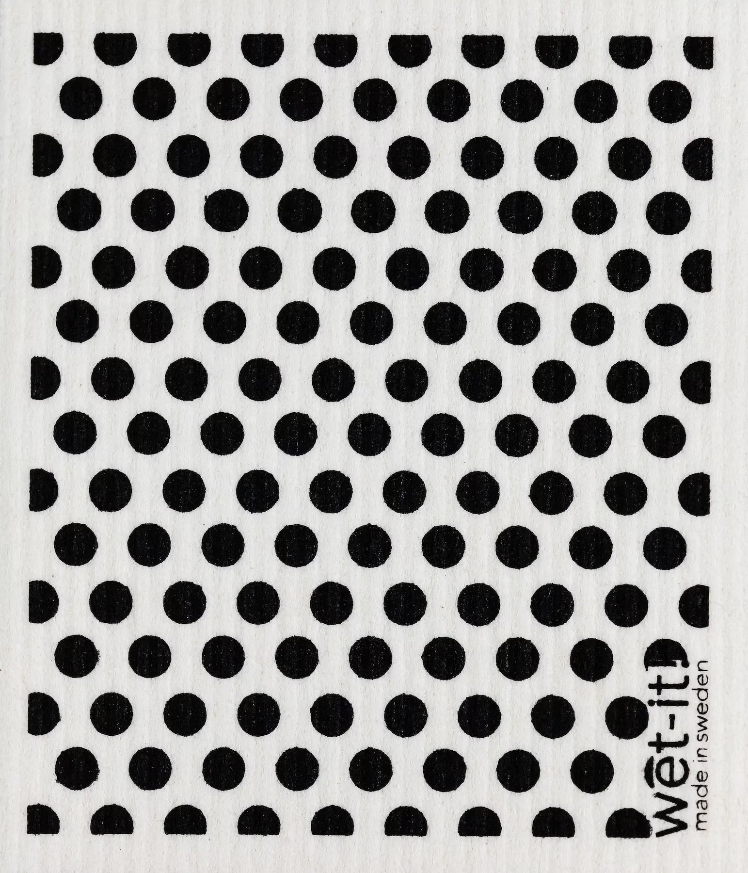 Black Polka Dots - Swedish Cloth, Sponge, Eco-friendly Dishcloth, Reusable  Paper Towel 